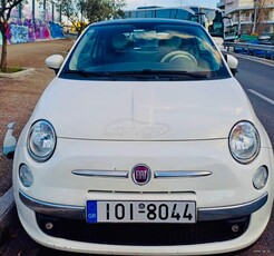 Fiat 500 '12 LOUNGE 1ο ΧΕΡΙ, ΑΝΑΛΥΤΙΚΟ ΒΙΒΛΙΟ SERVICE,ΕΚΔΟΣΗ FULL EXTRA ΜΕ ΟΡΟΦΗ