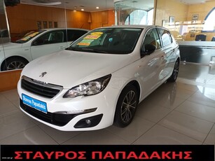 Peugeot 308 '15 1.2 PURETECH 130HP SENSATION WHITE PEARL CLIMA-6ΤΑΧ-ΟΘΟΝΗ NAVI MIRROLINK-PARKTRONIC EURO6