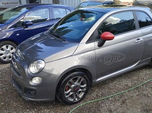 Fiat 500 '15 ΕΚΔΟΣΗ-S-ΔΕΡΜΑ-ΟΡΟΦΗ ΑΝΟΙΓΟΜΕΝ